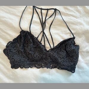 Charcoal Gray Bralette, size medium